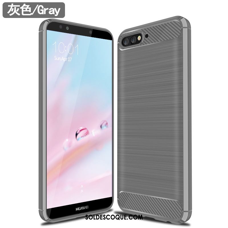 Coque Huawei Y6 2018 Créatif Protection Tendance Silicone Téléphone Portable Housse En Ligne