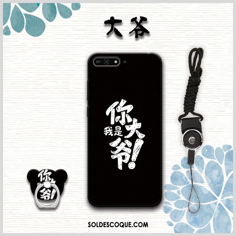 Coque Huawei Y6 2018 Fluide Doux Rouge Étui Téléphone Portable Protection Pas Cher