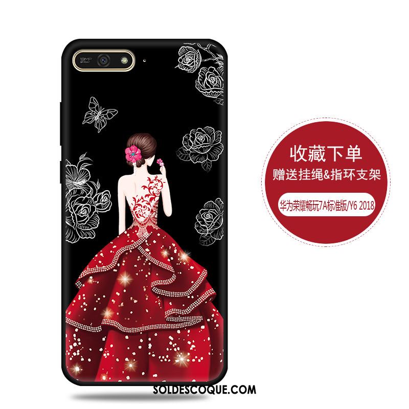 Coque Huawei Y6 2018 Haute Tout Compris Protection Noir Étui En Ligne