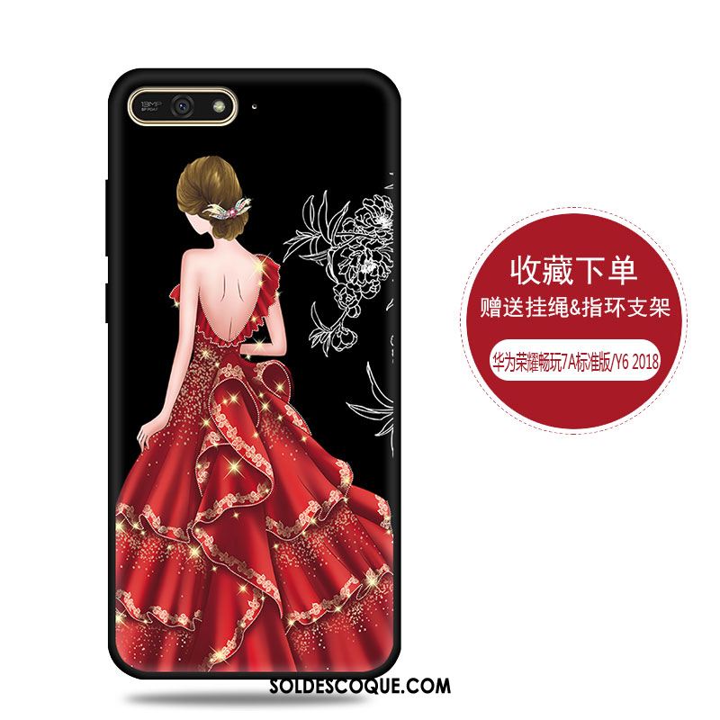 Coque Huawei Y6 2018 Haute Tout Compris Protection Noir Étui En Ligne