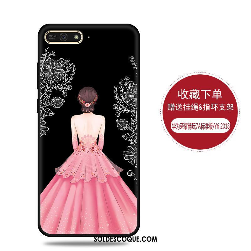 Coque Huawei Y6 2018 Haute Tout Compris Protection Noir Étui En Ligne