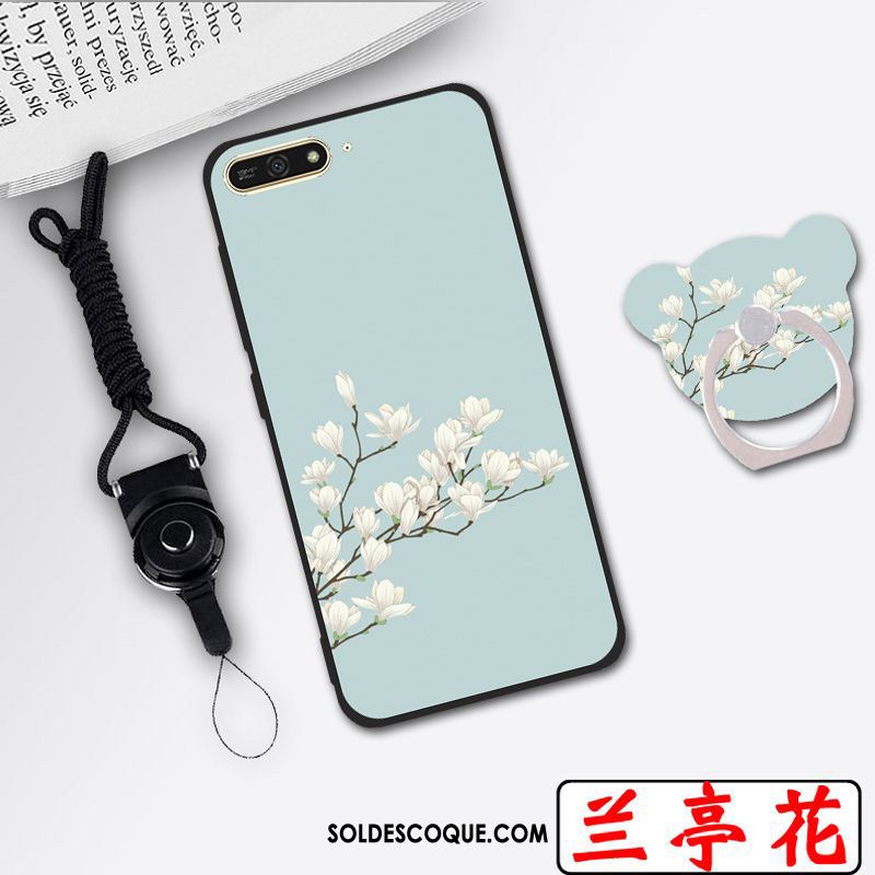 Coque Huawei Y6 2018 Haute Étui Blanc Téléphone Portable Protection En Ligne