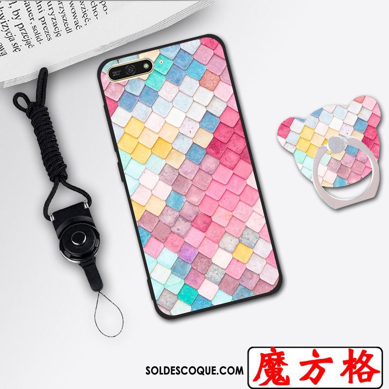 Coque Huawei Y6 2018 Haute Étui Blanc Téléphone Portable Protection En Ligne