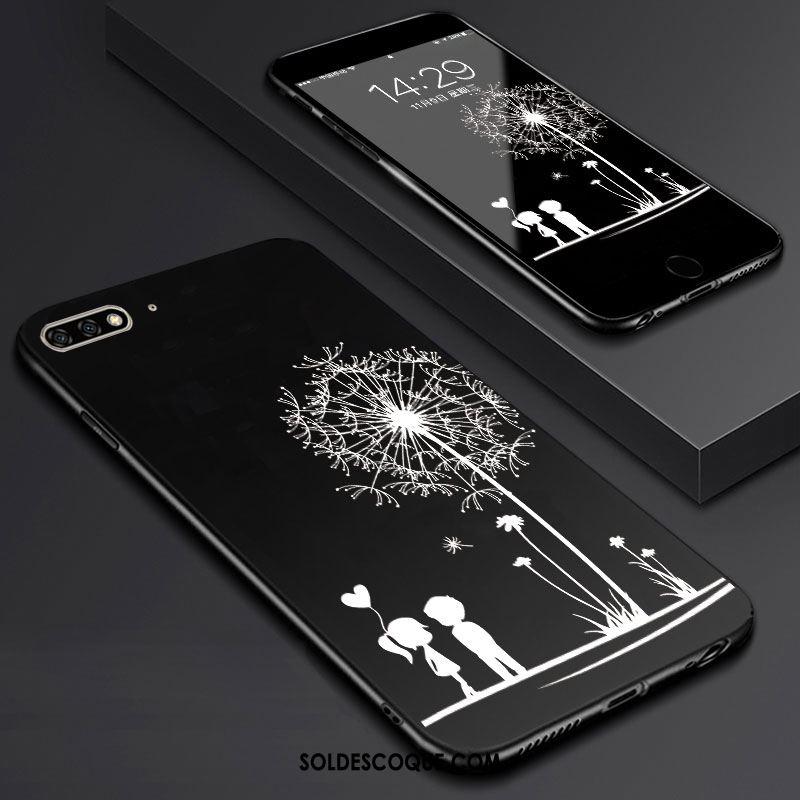 Coque Huawei Y6 2018 Membrane Téléphone Portable Art Étui Fluide Doux Pas Cher