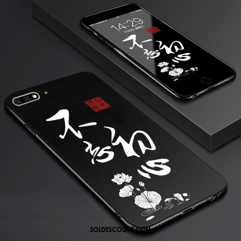 Coque Huawei Y6 2018 Membrane Téléphone Portable Art Étui Fluide Doux Pas Cher