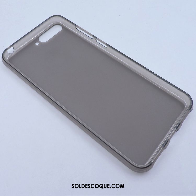 Coque Huawei Y6 2018 Noir Transparent Protection Fluide Doux Téléphone Portable En Vente