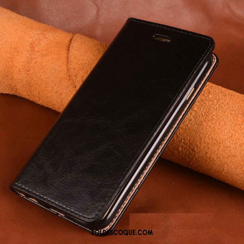 Coque Huawei Y6 2018 Protection Étui Étui En Cuir Orange Incassable En Ligne