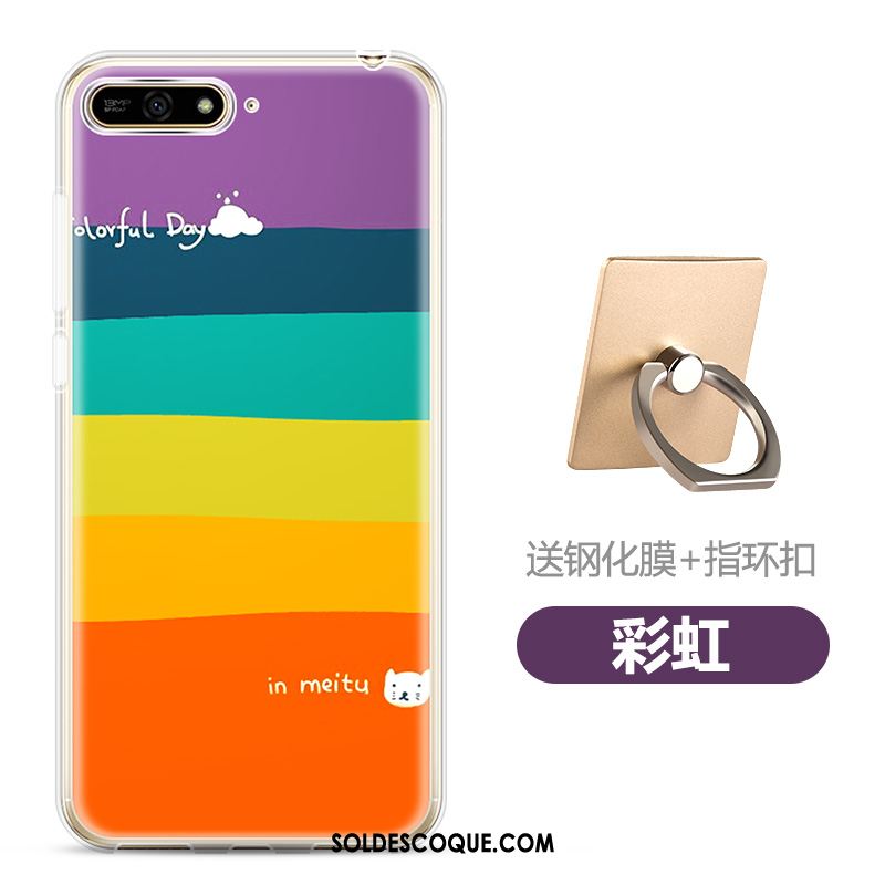Coque Huawei Y6 2018 Transparent Protection Fluide Doux Membrane Téléphone Portable En Ligne