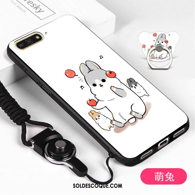 Coque Huawei Y6 2018 Téléphone Portable Fluide Doux Tout Compris Noir Membrane En Vente