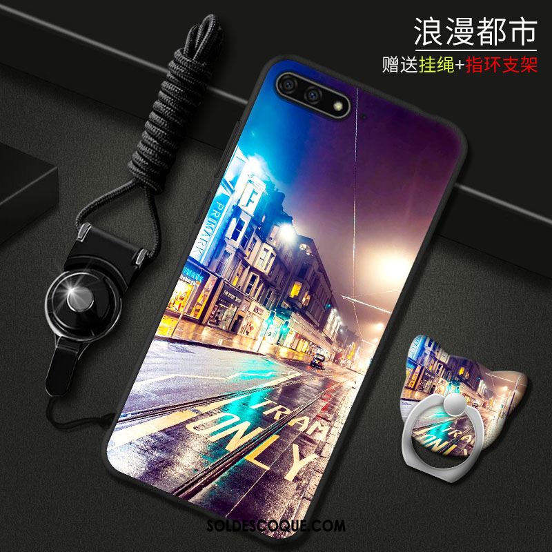 Coque Huawei Y6 2018 Téléphone Portable Vert Protection Incassable Étui France