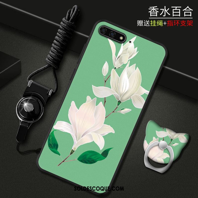 Coque Huawei Y6 2018 Téléphone Portable Vert Protection Incassable Étui France