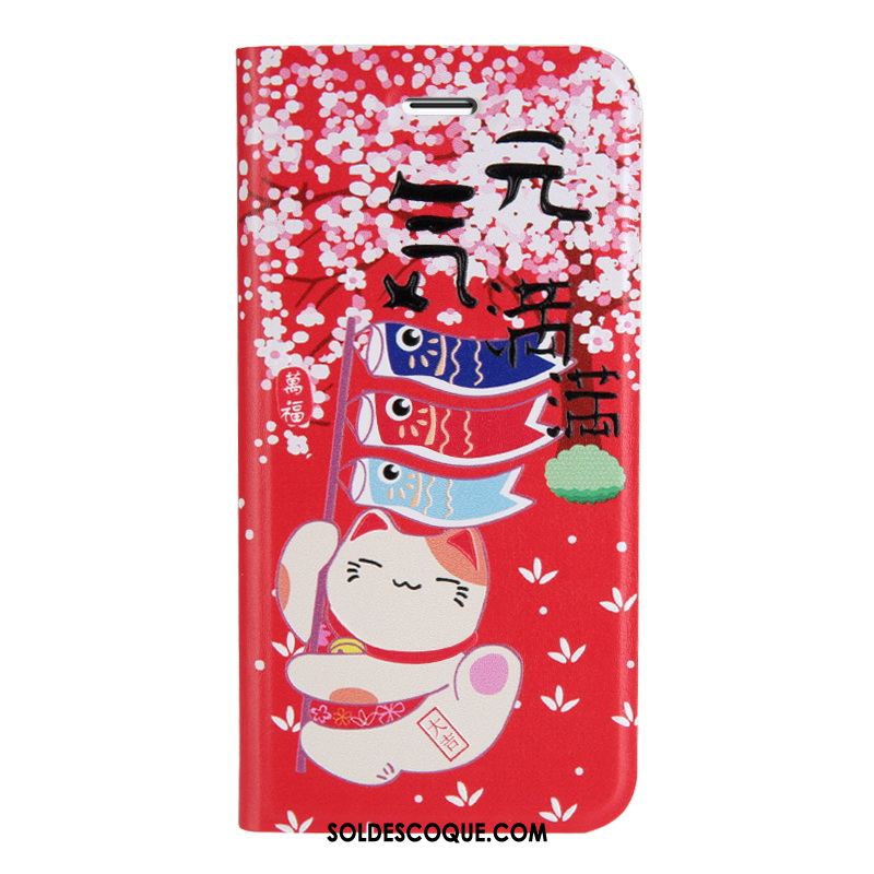 Coque Huawei Y6 2018 Téléphone Portable Étui En Cuir Dimensionnel Créatif Dessin Animé Pas Cher