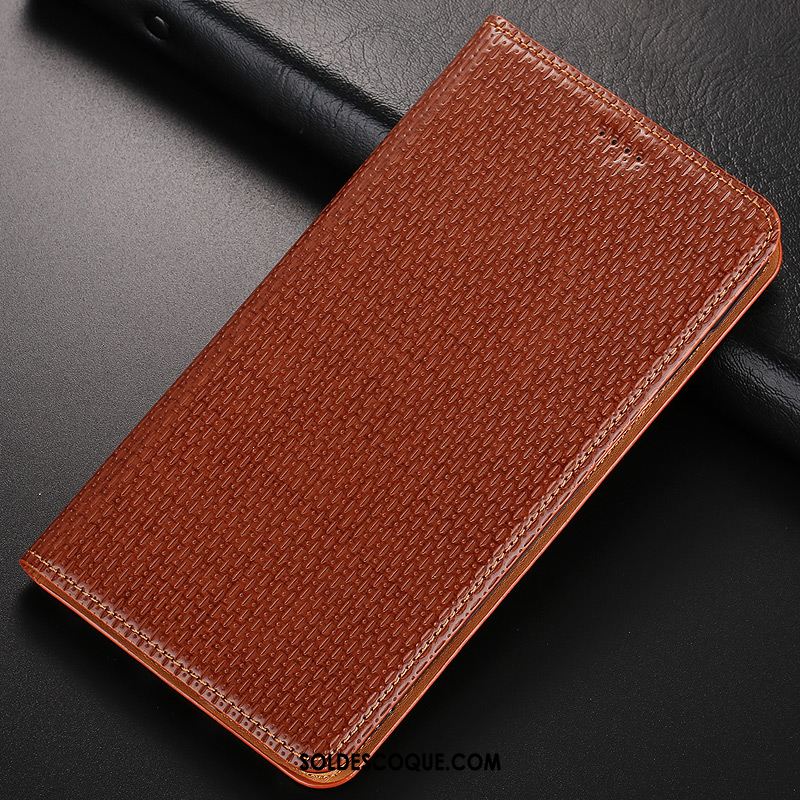 Coque Huawei Y6 2018 Étui En Cuir Jeunesse Téléphone Portable Modèle Fleurie Marron Soldes