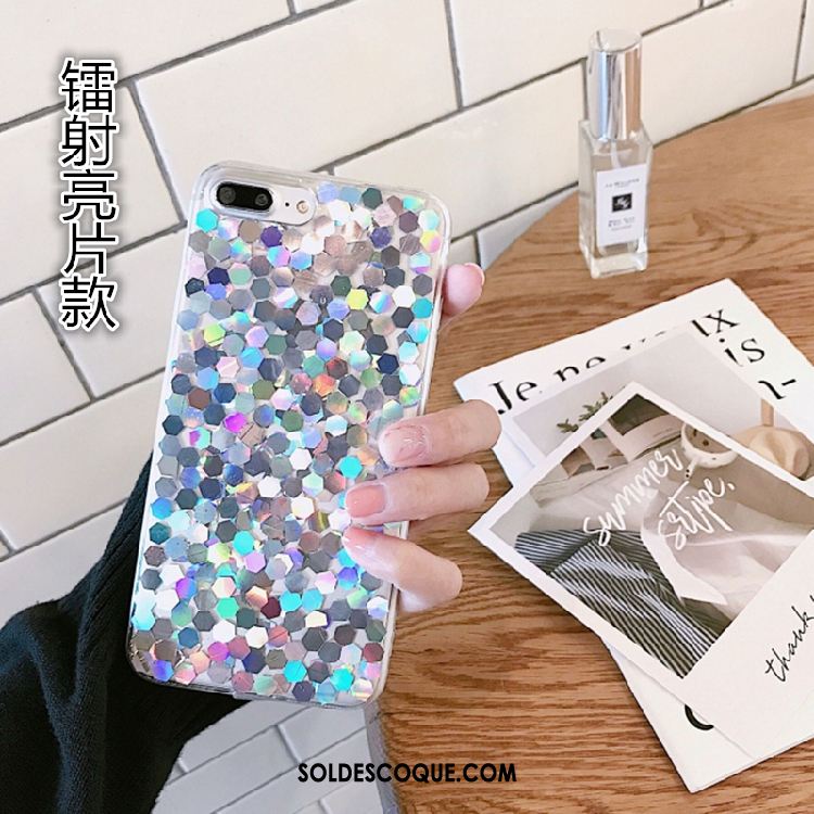 Coque Huawei Y6 2018 Étui Protection Téléphone Portable Quicksand Rose Pas Cher