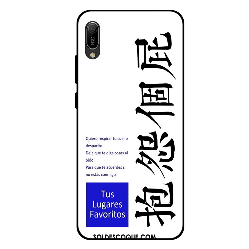 Coque Huawei Y6 2019 Blanc Silicone Amoureux Tout Compris Fluide Doux En Ligne