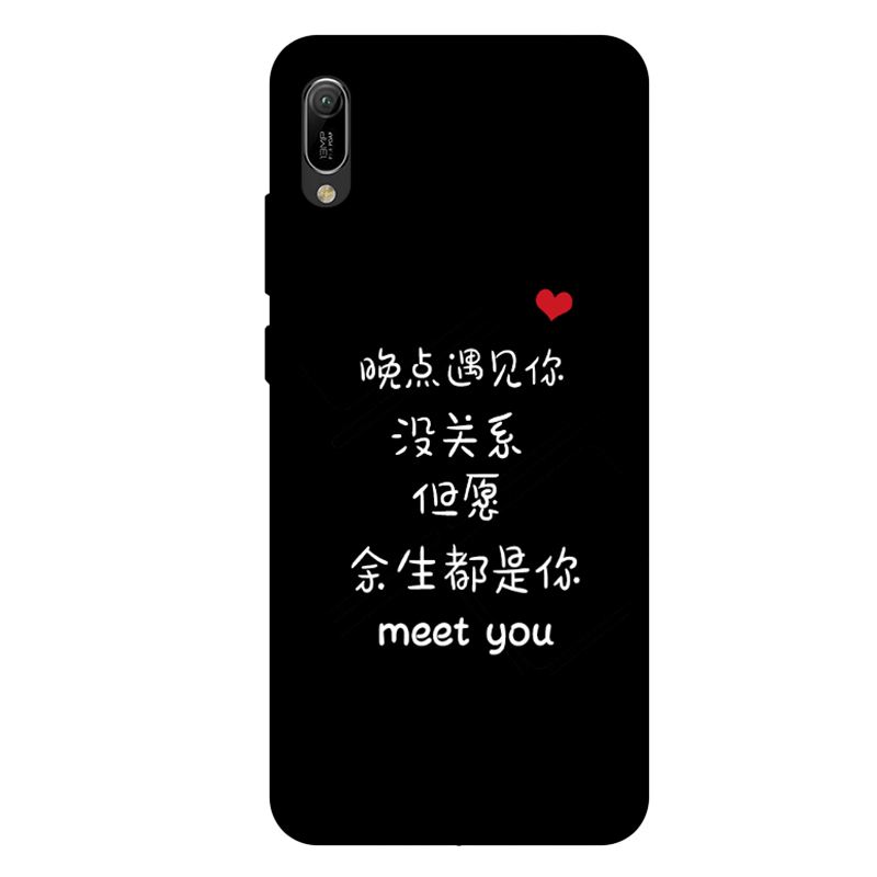 Coque Huawei Y6 2019 Blanc Silicone Amoureux Tout Compris Fluide Doux En Ligne