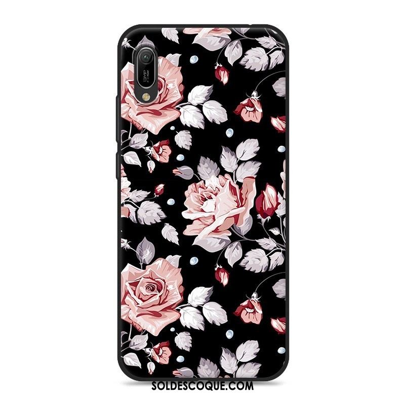 Coque Huawei Y6 2019 Dessin Animé Ornements Suspendus Gris Téléphone Portable Étui Housse Pas Cher