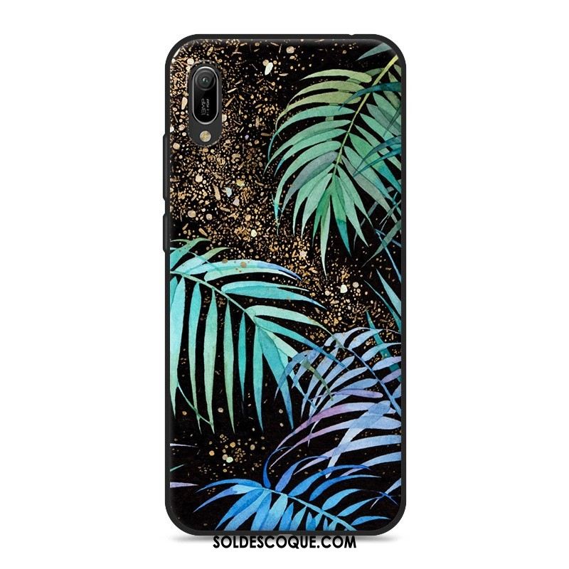 Coque Huawei Y6 2019 Dessin Animé Ornements Suspendus Gris Téléphone Portable Étui Housse Pas Cher