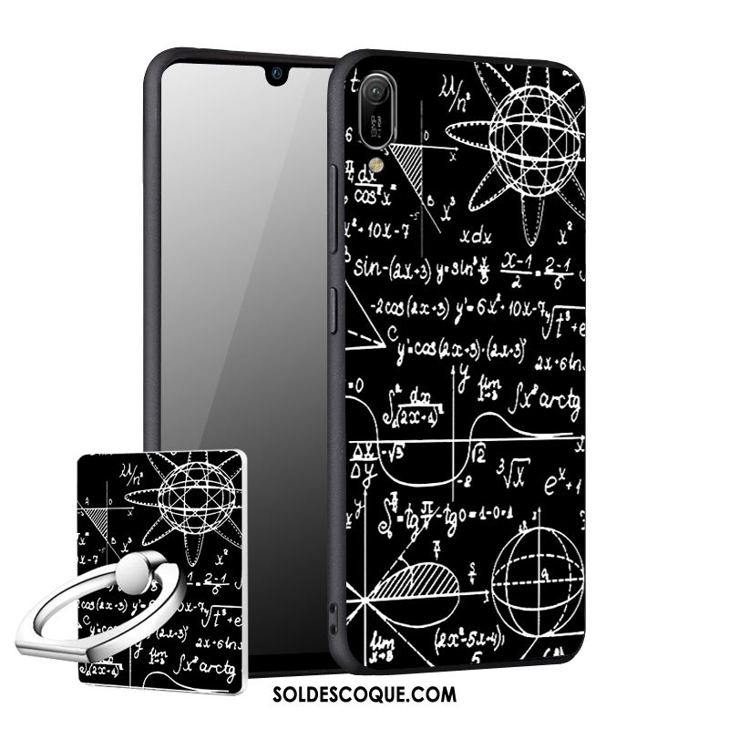 Coque Huawei Y6 2019 Incassable Créatif Téléphone Portable Délavé En Daim Protection France