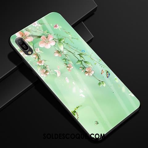 Coque Huawei Y6 2019 Protection Frais Verre Étui Vert En Ligne