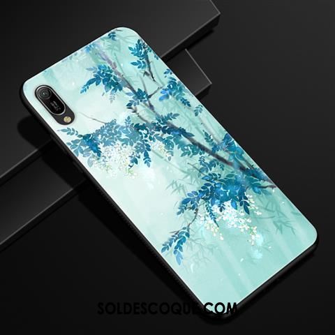 Coque Huawei Y6 2019 Protection Frais Verre Étui Vert En Ligne