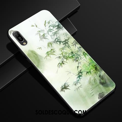 Coque Huawei Y6 2019 Protection Frais Verre Étui Vert En Ligne