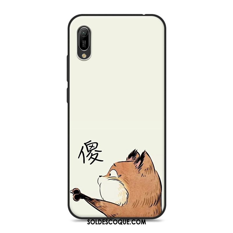 Coque Huawei Y6 2019 Silicone Téléphone Portable Fluide Doux Rose Dessin Animé France