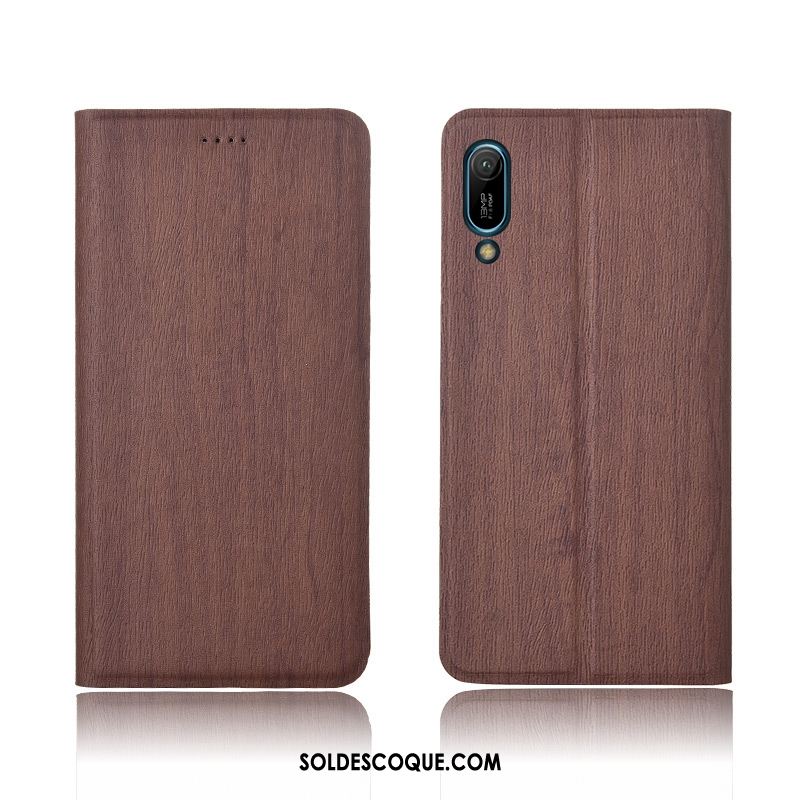 Coque Huawei Y6 2019 Silicone Étui Modèle Fleurie Étui En Cuir Protection Pas Cher