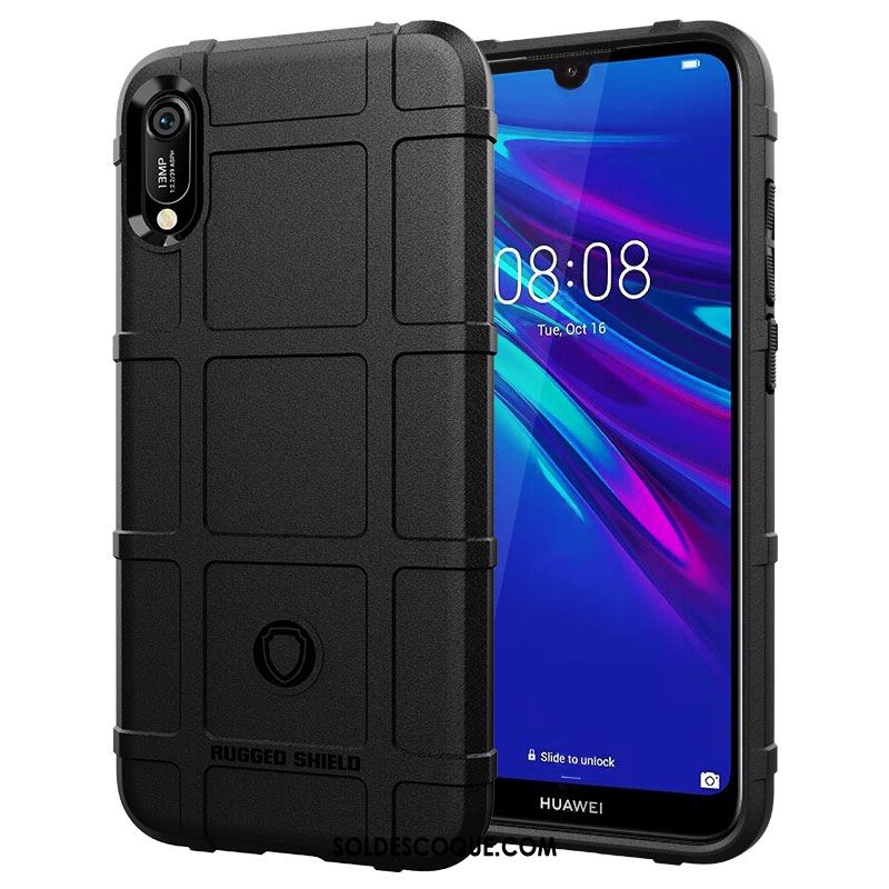 Coque Huawei Y6 2019 Tout Compris Créatif Protection Fluide Doux Vert Pas Cher