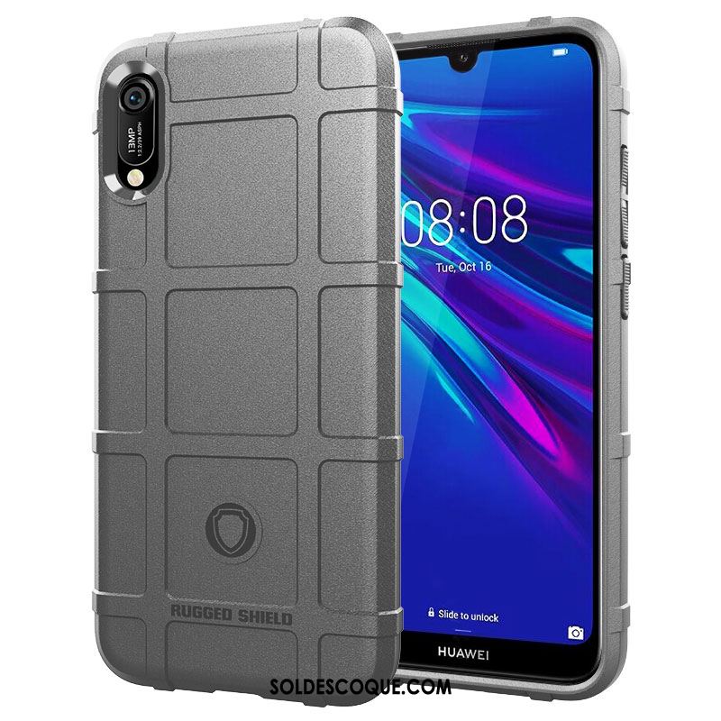 Coque Huawei Y6 2019 Tout Compris Créatif Protection Fluide Doux Vert Pas Cher