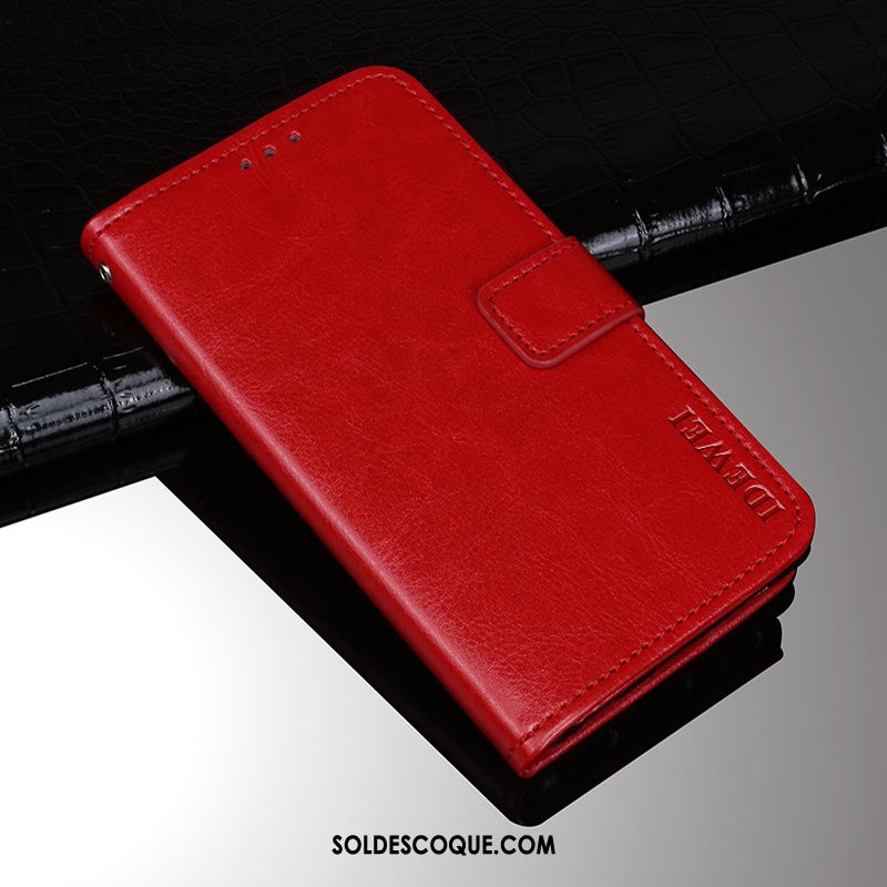 Coque Huawei Y6 2019 Téléphone Portable Modèle Fleurie Incassable Rouge Protection En Vente