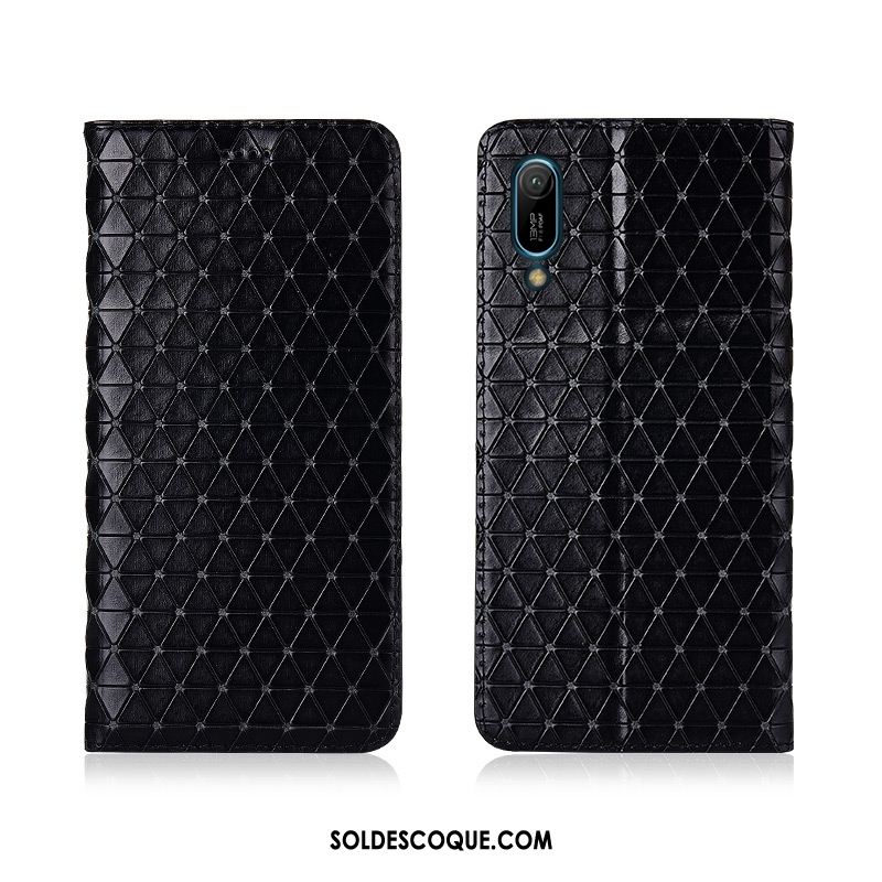 Coque Huawei Y6 2019 Téléphone Portable Plaid Étui En Cuir Silicone Nouveau En Ligne