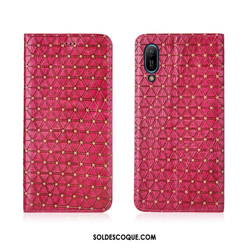 Coque Huawei Y6 2019 Téléphone Portable Plaid Étui En Cuir Silicone Nouveau En Ligne