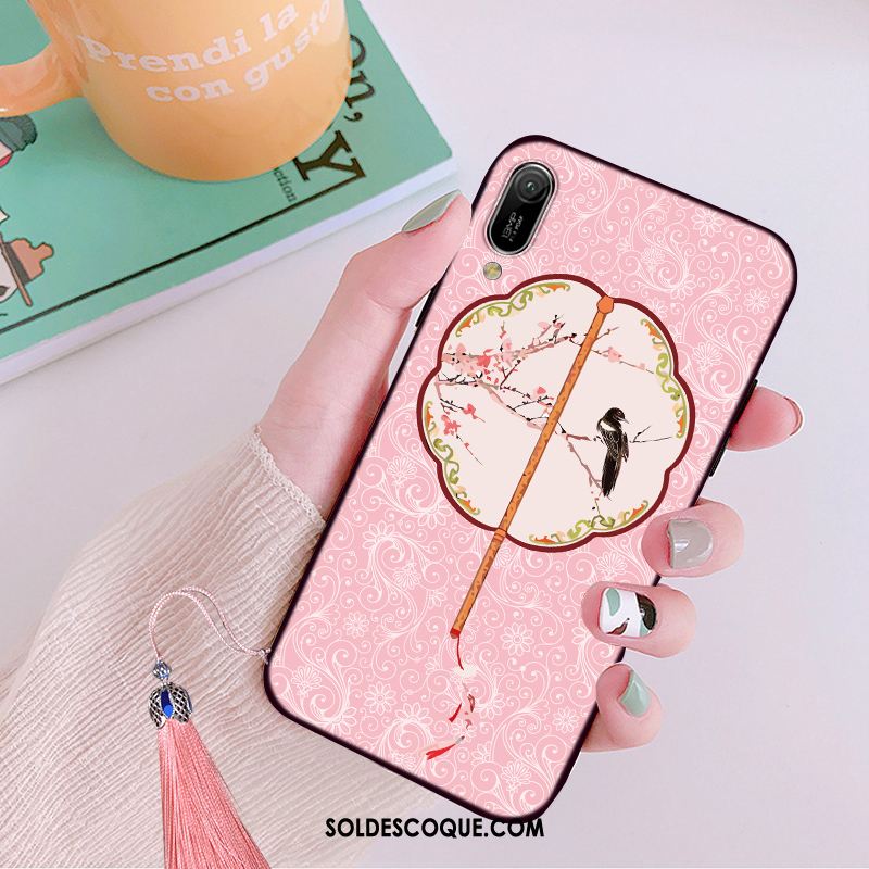 Coque Huawei Y6 2019 Vert Tendance Style Chinois Protection Personnalité Pas Cher