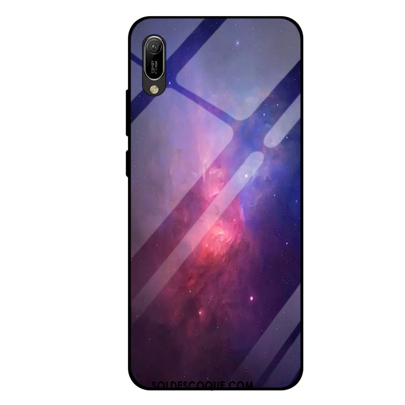 Coque Huawei Y6 2019 Violet Mode Téléphone Portable Miroir Tout Compris Housse Pas Cher