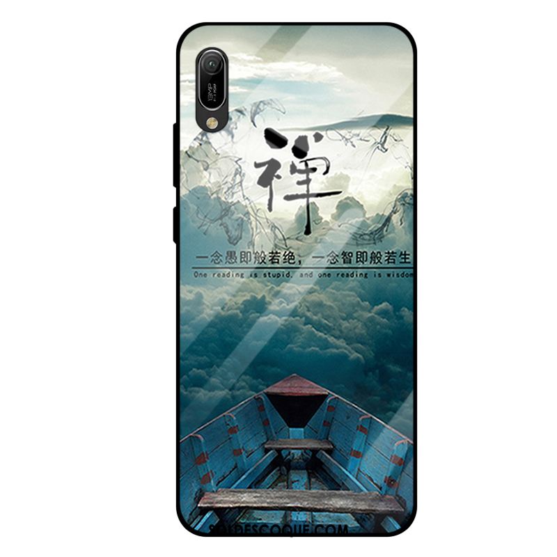 Coque Huawei Y6 2019 Violet Mode Téléphone Portable Miroir Tout Compris Housse Pas Cher