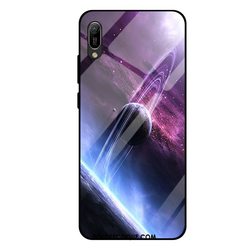 Coque Huawei Y6 2019 Violet Mode Téléphone Portable Miroir Tout Compris Housse Pas Cher