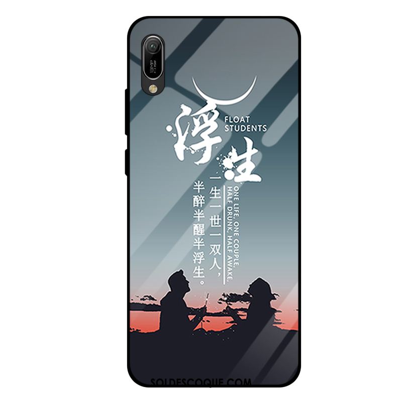 Coque Huawei Y6 2019 Violet Mode Téléphone Portable Miroir Tout Compris Housse Pas Cher