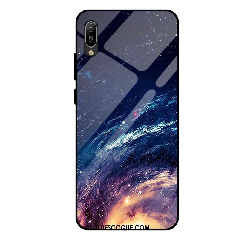 Coque Huawei Y6 2019 Violet Mode Téléphone Portable Miroir Tout Compris Housse Pas Cher