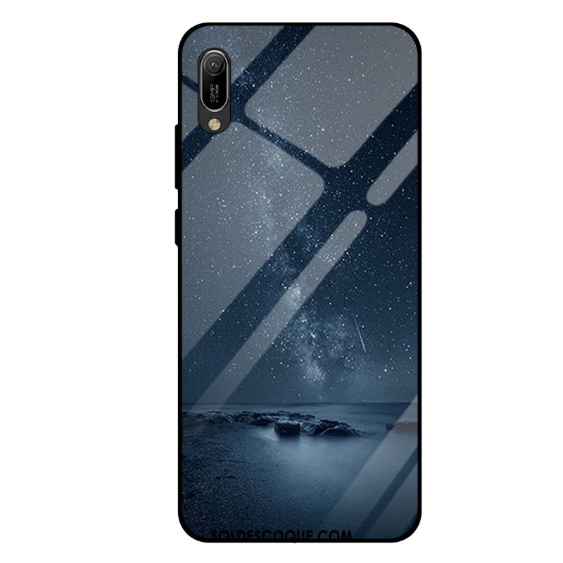 Coque Huawei Y6 2019 Violet Mode Téléphone Portable Miroir Tout Compris Housse Pas Cher