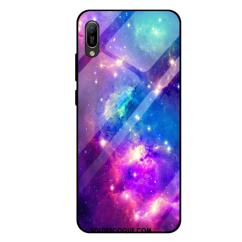 Coque Huawei Y6 2019 Violet Mode Téléphone Portable Miroir Tout Compris Housse Pas Cher