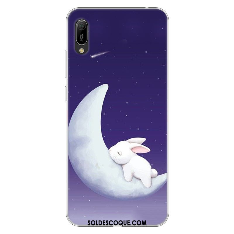 Coque Huawei Y6 2019 Étui Protection Silicone Dessin Animé Fluide Doux En Ligne