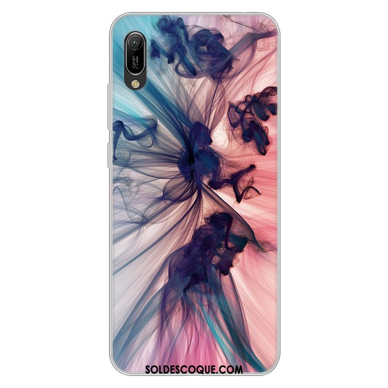 Coque Huawei Y6 2019 Étui Protection Silicone Dessin Animé Fluide Doux En Ligne