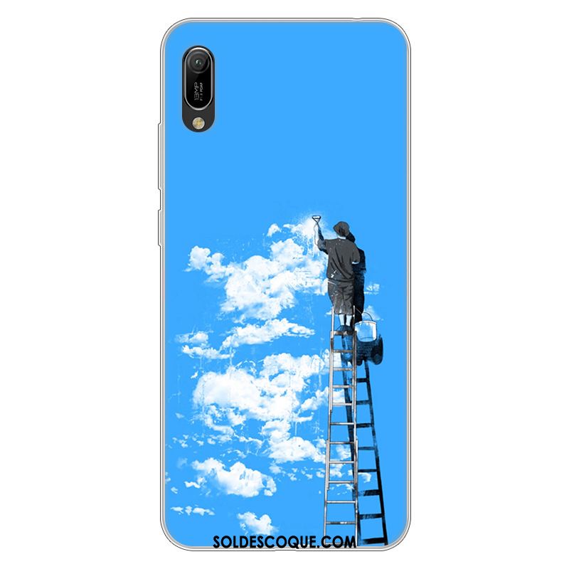 Coque Huawei Y6 2019 Étui Protection Silicone Dessin Animé Fluide Doux En Ligne