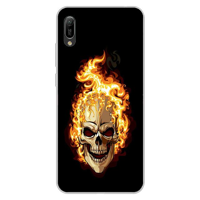 Coque Huawei Y6 2019 Étui Protection Silicone Dessin Animé Fluide Doux En Ligne