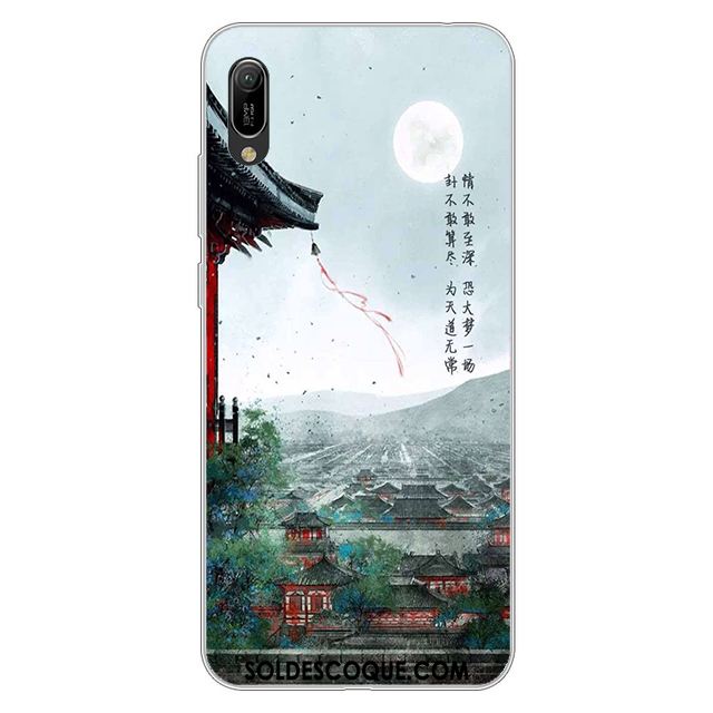 Coque Huawei Y6 2019 Étui Protection Silicone Dessin Animé Fluide Doux En Ligne