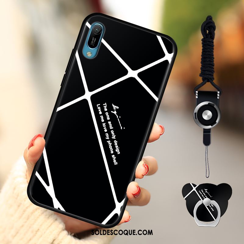 Coque Huawei Y6 2019 Étui Tempérer Ornements Suspendus Membrane Téléphone Portable Housse En Ligne