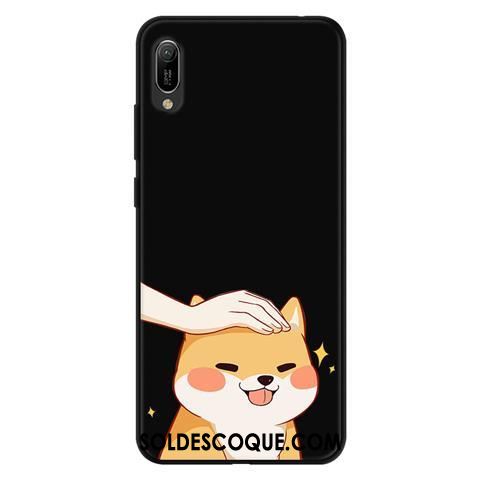 Coque Huawei Y6 2019 Évasé Fluide Doux Délavé En Daim Téléphone Portable Dessin Animé France