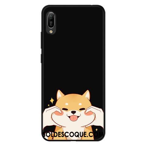 Coque Huawei Y6 2019 Évasé Fluide Doux Délavé En Daim Téléphone Portable Dessin Animé France