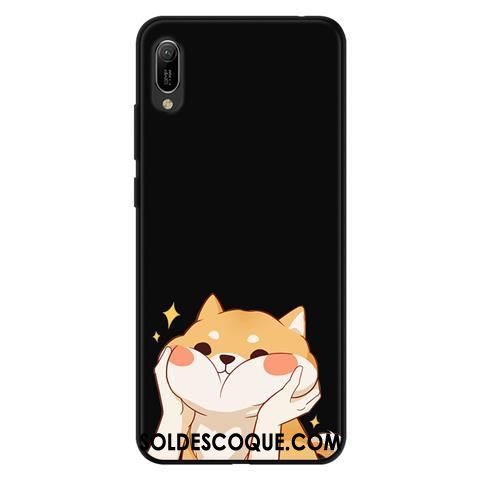 Coque Huawei Y6 2019 Évasé Fluide Doux Délavé En Daim Téléphone Portable Dessin Animé France